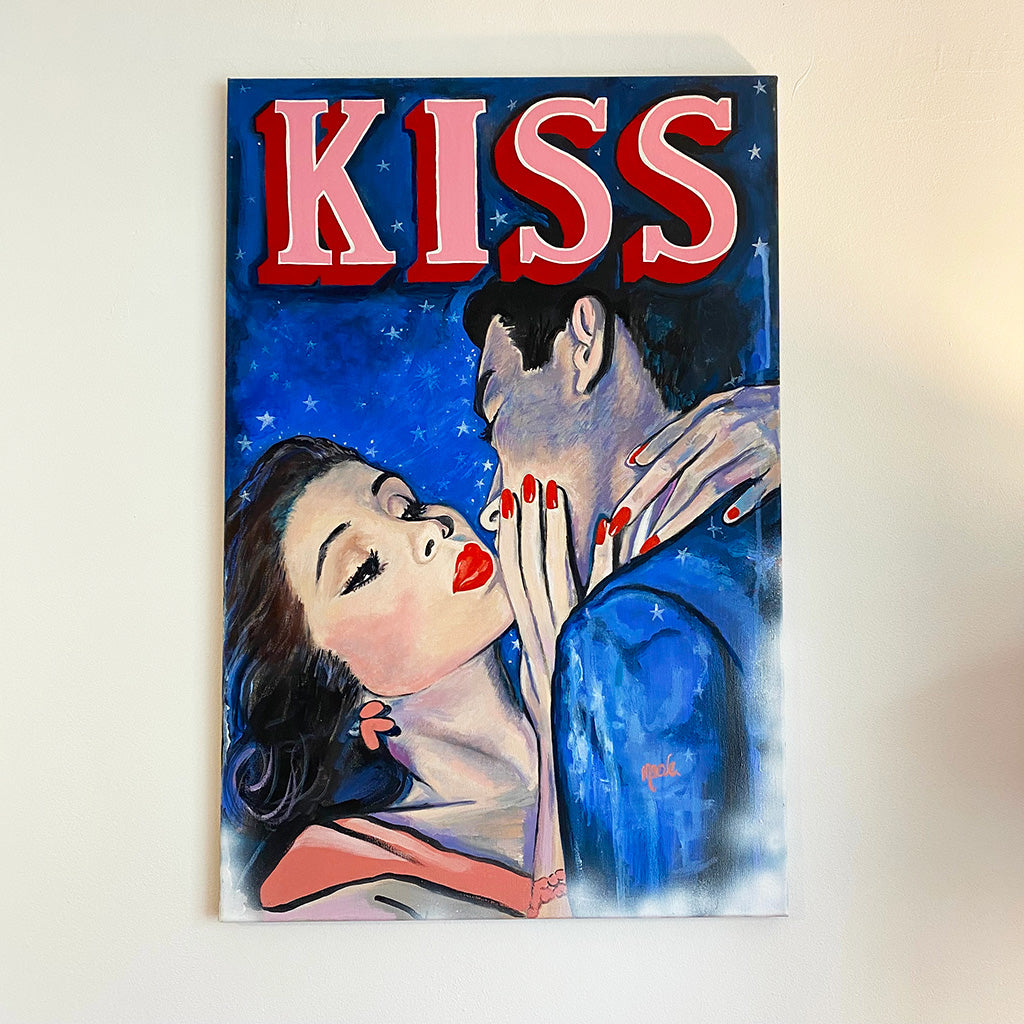 KISS OIL PAINTING