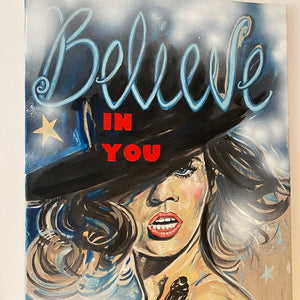 BELIEVE IN YOU OIL PAINTING