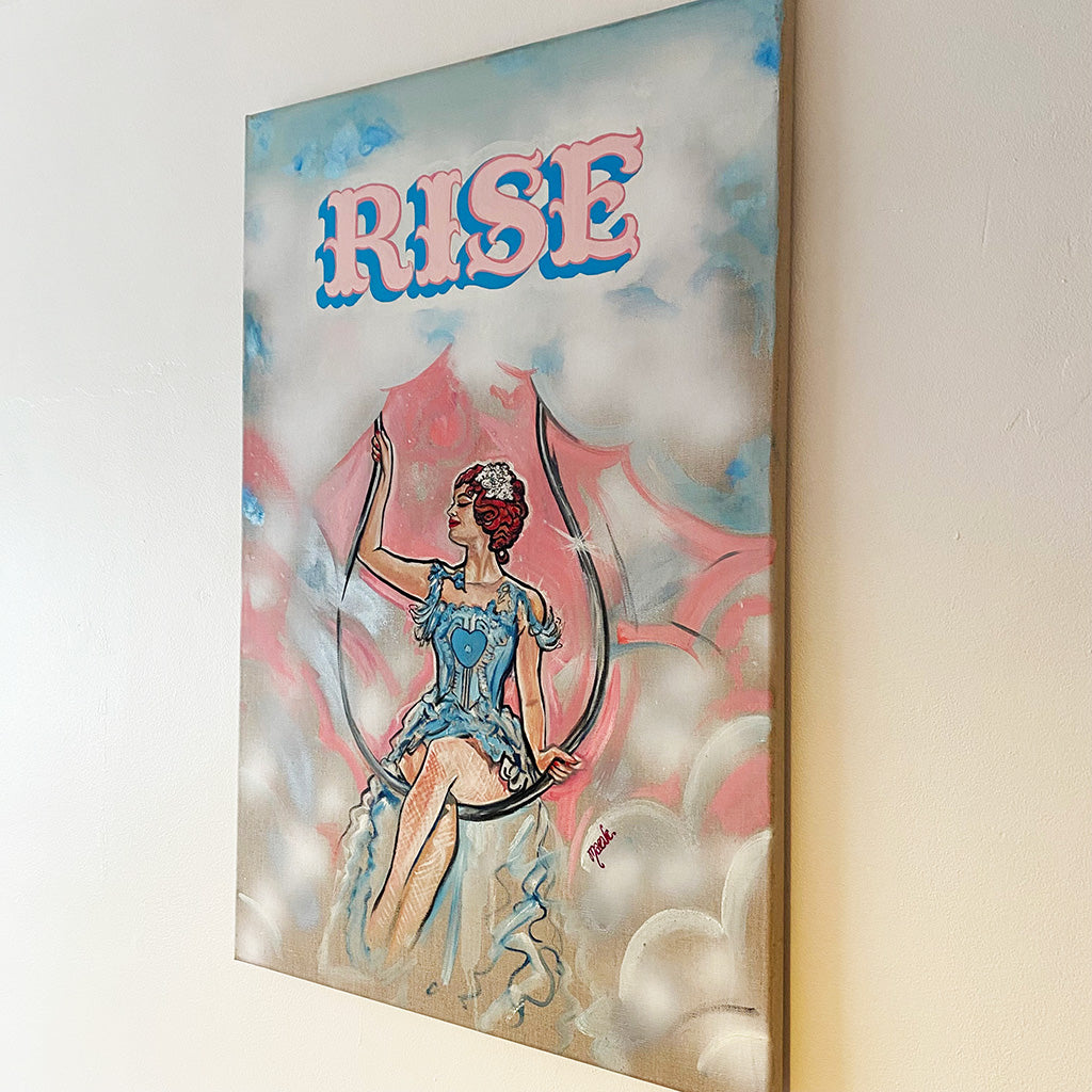 RISE OIL PAINTING