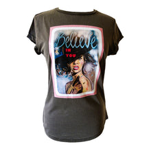 Load image into Gallery viewer, Maeve.with.love.grey.Believe.tee
