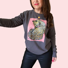 Load image into Gallery viewer, grey.leopard.sweater

