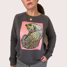 Load image into Gallery viewer, grey.leopard.sweater
